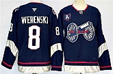 Men's Columbus Blue Jackets #8 Zach Werenski Navy 2024-25 With A Patch Stitched Jersey,baseball caps,new era cap wholesale,wholesale hats